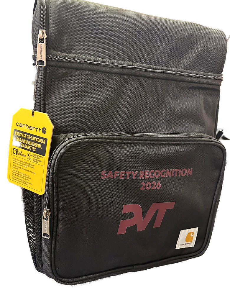 Carhartt backpack cooler with PVT Safety Recognition 2026 heat transfer