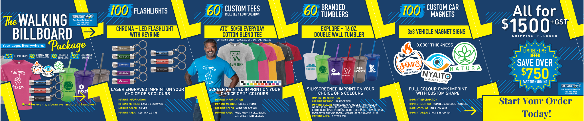 Branded promotional graphic